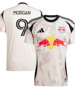 Lewis Morgan New York Red Bulls adidas 2025 Stone Kit Replica Player Jersey - Tan
