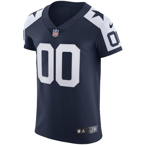 Dallas Cowboys Nike Alternate Vapor Elite Custom Jersey - Navy - Image 2