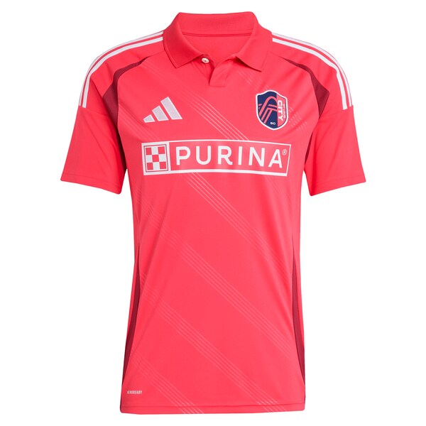 Eduard L?wen St. Louis City SC adidas 2025 Forever CITY Red Replica Player Jersey - Red - Image 2