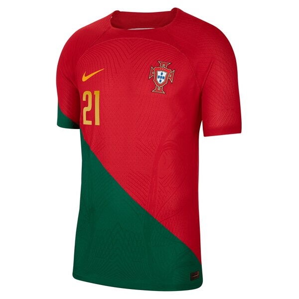 Diogo Jota Portugal National Team Nike 2022/23 Home Vapor Match Authentic Player Jersey - Red - Image 2