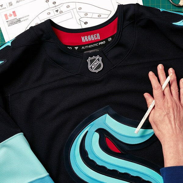 Seattle Kraken Home Authentic Pro Jersey - Deep Sea Blue - Image 6