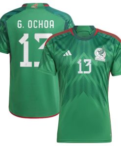 Guillermo Ochoa Mexico National Team adidas 2022/23 Home Replica Player Jersey - Green