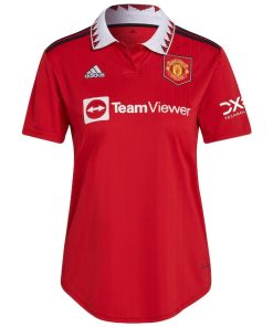 Alternative view of Lisandro Mart¨ªnez Manchester United adidas Women's 2022/23 Home Replica Player Jersey - Red