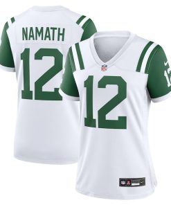 Alternative view of Joe Namath New York Jets Nike Women's Classic Alternate Retired Player Game Jersey - White