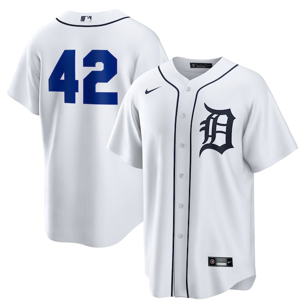Detroit Tigers Nike Home 2025 Jackie Robinson Day Replica Jersey - White