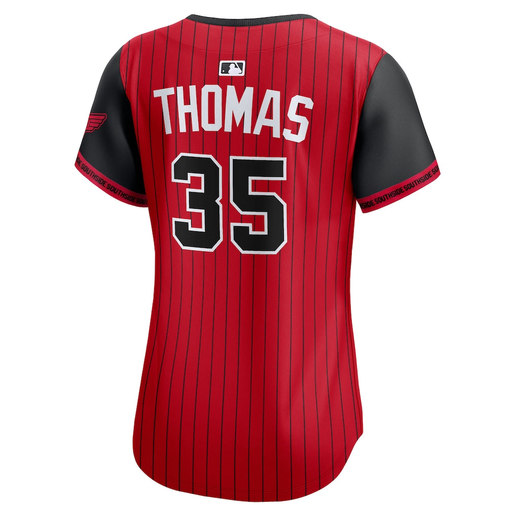 Frank Thomas Chicago White Sox Nike Women's 2025 City Connect Limited Retired Player Jersey - Red/Black - Image 2