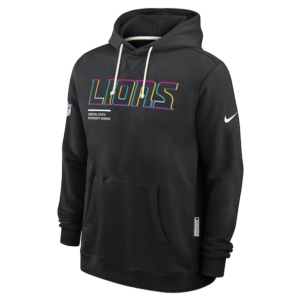Detroit Lions Nike 2025 NFL Crucial Catch Sideline Standard Issue Dri-FIT Hoodie - Black - Image 2