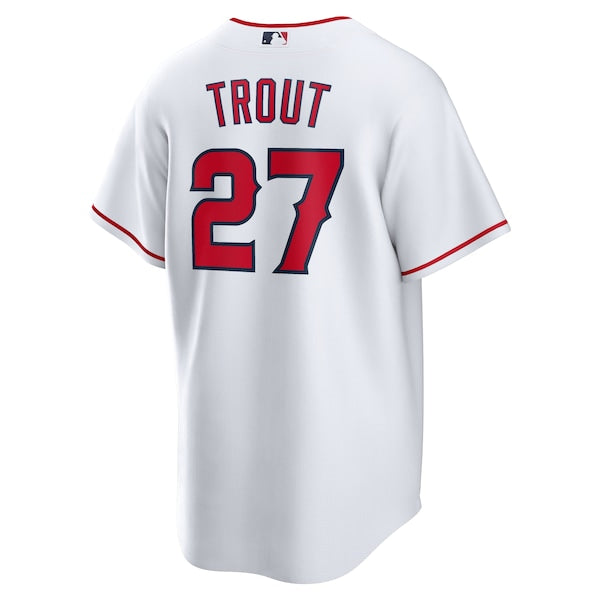 Mike Trout Los Angeles Angels Nike Home Replica Player Name Jersey - White - Image 3