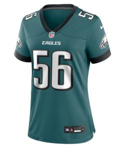 Alternative view of Tyler Steen Philadelphia Eagles Nike Women's Team Game Jersey - Midnight Green