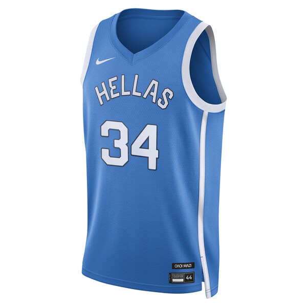 Giannis Antetokounmpo Greece Basketball Nike 2024 Summer Olympics Player Limited Basketball Jersey - Blue - Image 2