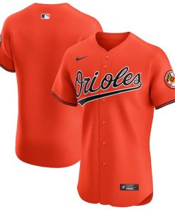 Alternative view of Baltimore Orioles Nike Alternate Vapor Premier Elite Patch Jersey - Orange
