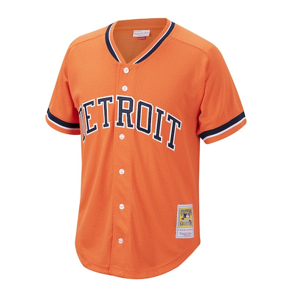 Kirk Gibson Detroit Tigers Cooperstown Collection Mesh Batting Practice Button-Up Jersey? - Orange - Image 3