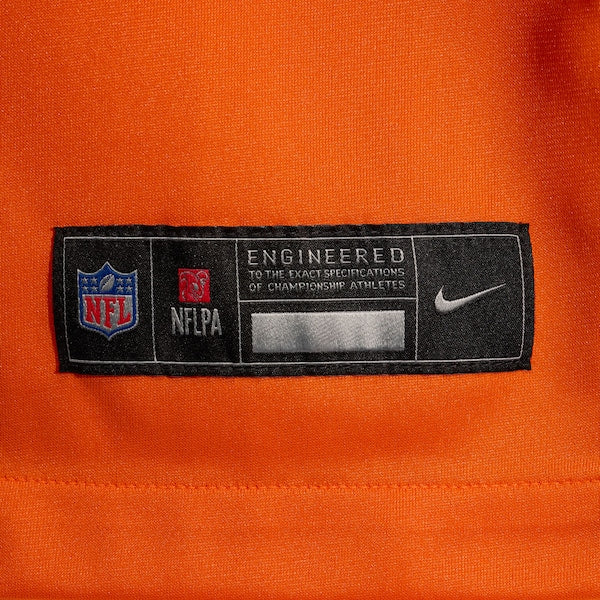 Justin Strnad Denver Broncos Nike Team Game Jersey - Orange - Image 7