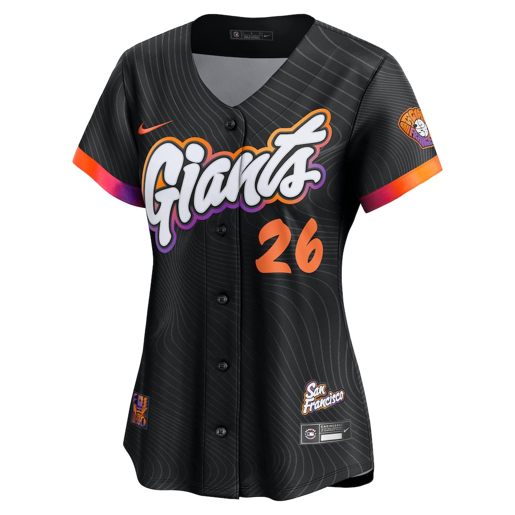 Matt Chapman San Francisco Giants Nike Women's 2025 City Connect Limited Jersey - Anthracite - Image 3