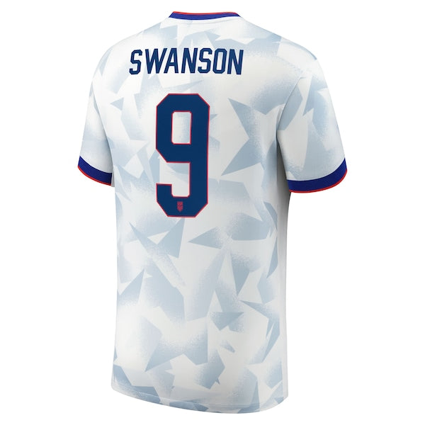 Mallory Swanson USMNT Nike Youth 2025 Home Replica Player Jersey - White - Image 3