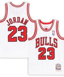 Alternative view of Michael Jordan Chicago Bulls Preschool 1997/98 Hardwood Classics Authentic Jersey - White/Black/Red