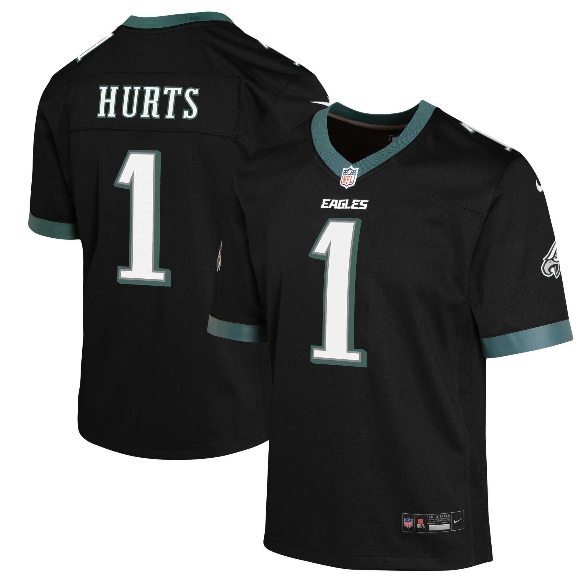 Jalen Hurts Philadelphia Eagles Nike Youth Game Jersey - White - Image 4