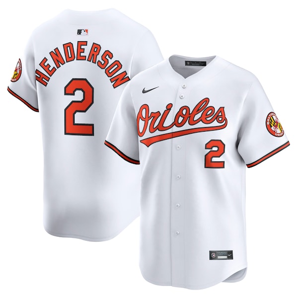 Gunnar Henderson Baltimore Orioles Nike Limited Player Jersey - White/Gray - Image 2