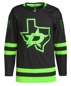 Alternative view of Dallas Stars adidas  Alternate  Primegreen Authentic Custom Jersey - Black
