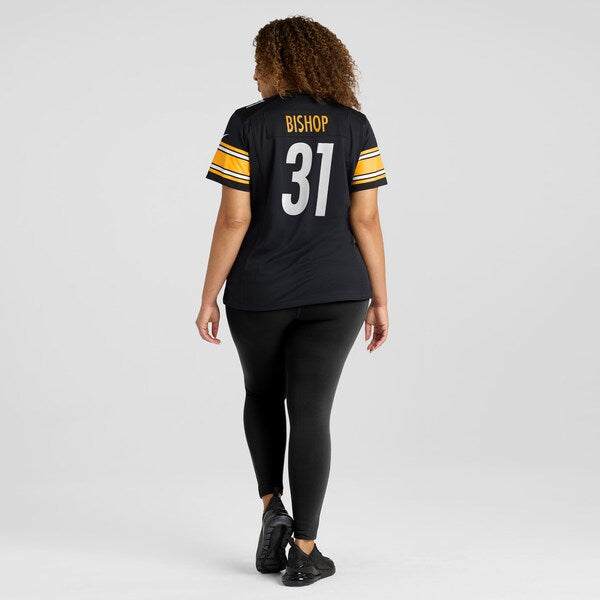 Beanie Bishop Pittsburgh Steelers Nike Women's Game Jersey - Black - Image 7