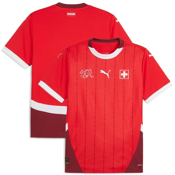 Switzerland National Team Puma 2024 Home Replica Jersey - Red/White - Image 2