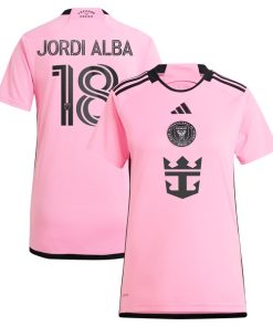 Jordi Alba Ramos Inter Miami CF adidas Women's 2024 2getherness Replica Player Jersey - Pink