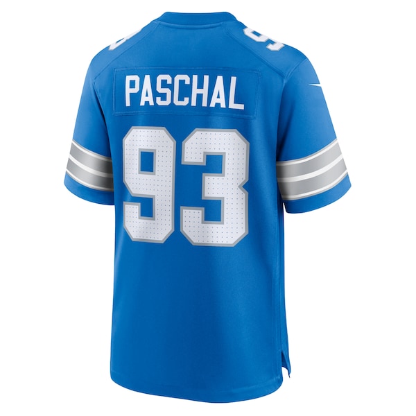 Josh Paschal Detroit Lions Nike Team Game Jersey - Blue - Image 4