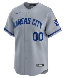 Alternative view of Kansas City Royals Nike Away Limited Custom Jersey - Gray