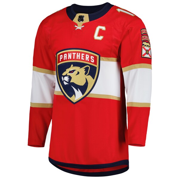 Aleksander Barkov Florida Panthers adidas Primegreen Authentic Player Jersey - Red - Image 2