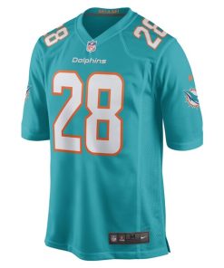 Alternative view of Kader Kohou Miami Dolphins Nike Game Player Jersey - Aqua