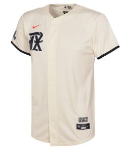 Alternative view of Texas Rangers Nike Toddler 2023 City Connect Replica Jersey - Cream