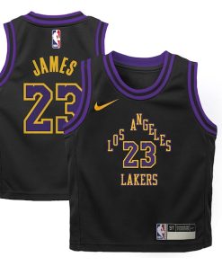 LeBron James Los Angeles Lakers Nike Toddler 2025/26 City Edition Swingman Jersey - Black