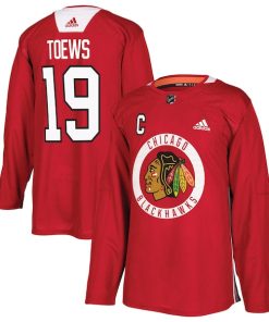 Jonathan Toews Chicago Blackhawks adidas Practice Player Jersey - Red