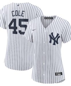 Alternative view of Gerrit Cole New York Yankees Nike Women's Home Replica Player Jersey - White