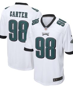 Jalen Carter Philadelphia Eagles Nike  Game Jersey -  White/Black
