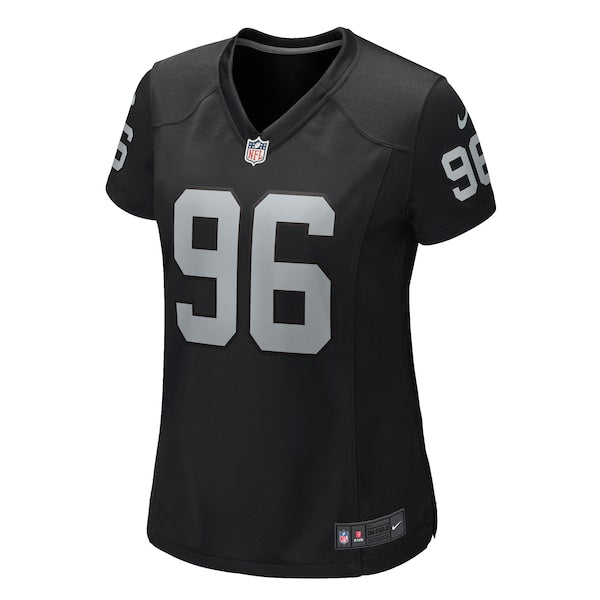 Jonah Laulu Las Vegas Raiders Nike Women's Game Jersey - Black - Image 7