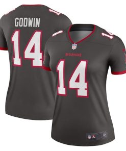 Alternative view of Chris Godwin Tampa Bay Buccaneers Nike Women's Alternate Legend Jersey - Pewter/Red