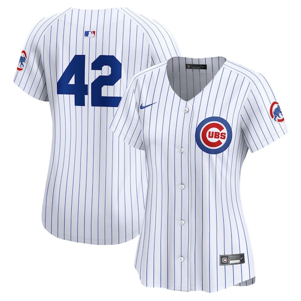 Chicago Cubs Nike Women's 2024 Jackie Robinson Day Home Limited Jersey?ยจC White