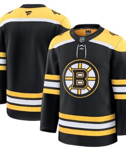 Alternative view of Boston Bruins  Home Premium Jersey - Black/White