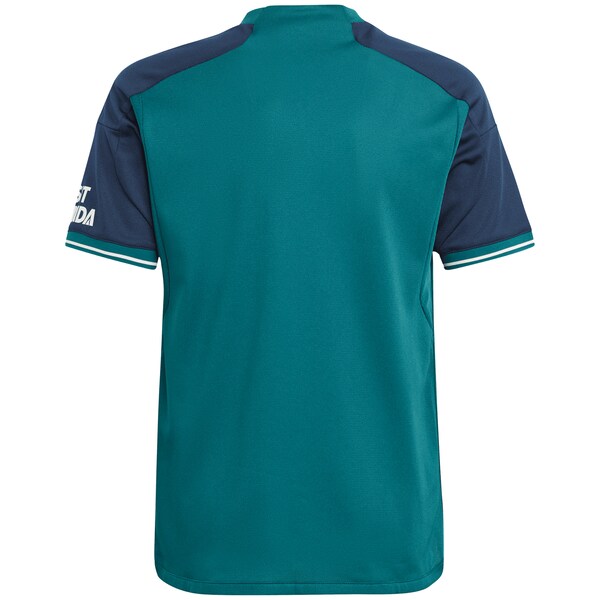 Arsenal adidas Youth 2023/24 Third Replica Jersey - Green - Image 3