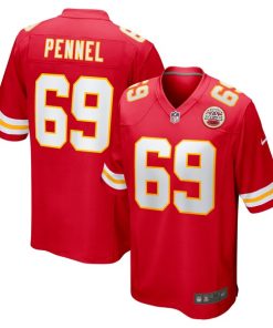 Mike Pennel Kansas City Chiefs Nike  Game Jersey -  Red
