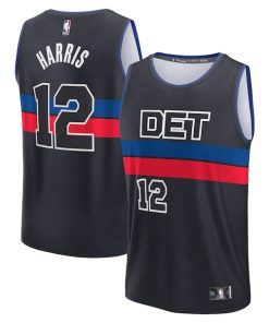 Tobias Harris Detroit Pistons  Youth Fast Break Player Jersey - Statement Edition - Black