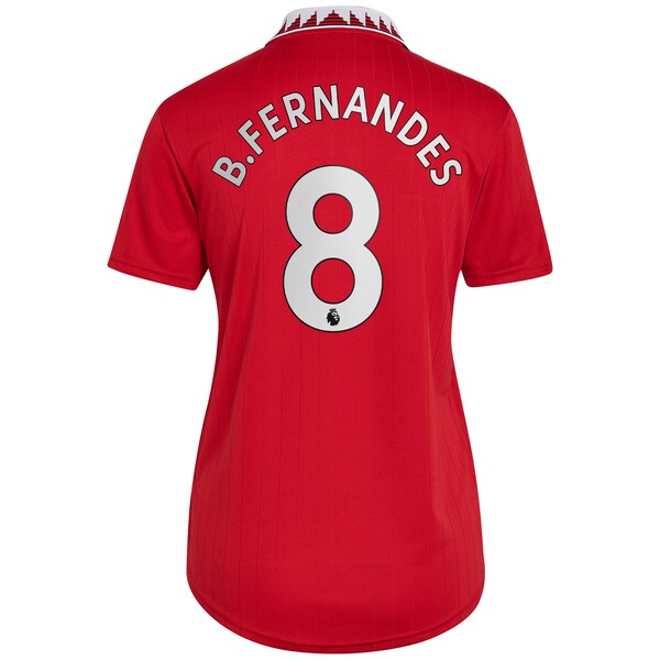 Bruno Fernandes Manchester United adidas Women's 2022/23 Home Team Replica Player Jersey - Red - Image 3