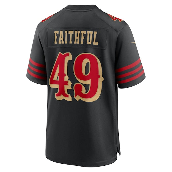 The Faithful San Francisco 49ers Nike 2025 Youth Rivalries Collection Game Jersey - Black - Image 3