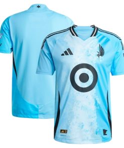 Alternative view of Minnesota United FC adidas 2025 CONVERGENCE Authentic Jersey - Blue
