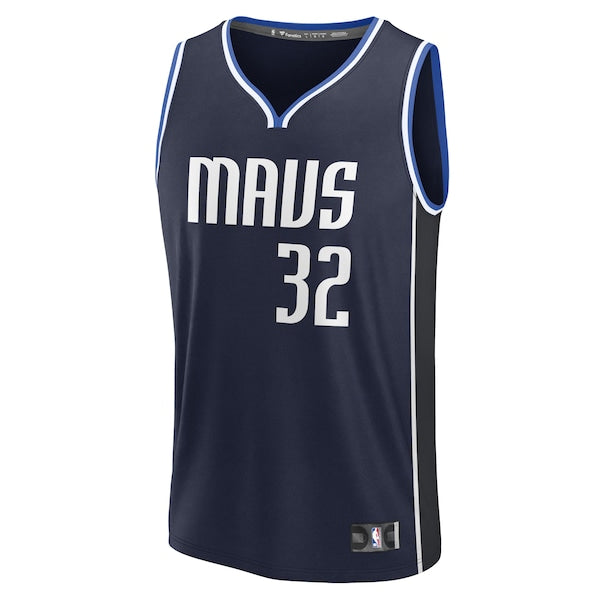 Cooper Flagg Dallas Mavericks 2025 NBA Draft First Round Pick Fast Break Replica Jersey - Statement Edition - Navy - Image 2