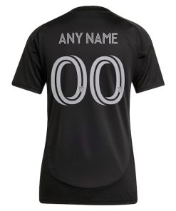 Alternative view of Charlotte FC adidas Women's 2025 Fortress Kit Replica Custom Jersey - Black