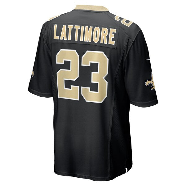 Marshon Lattimore New Orleans Saints Nike Team Game Jersey - Black - Image 3