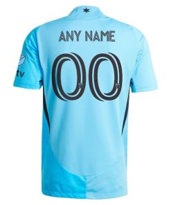 Alternative view of Minnesota United FC adidas 2025 CONVERGENCE Authentic Custom Jersey - Blue