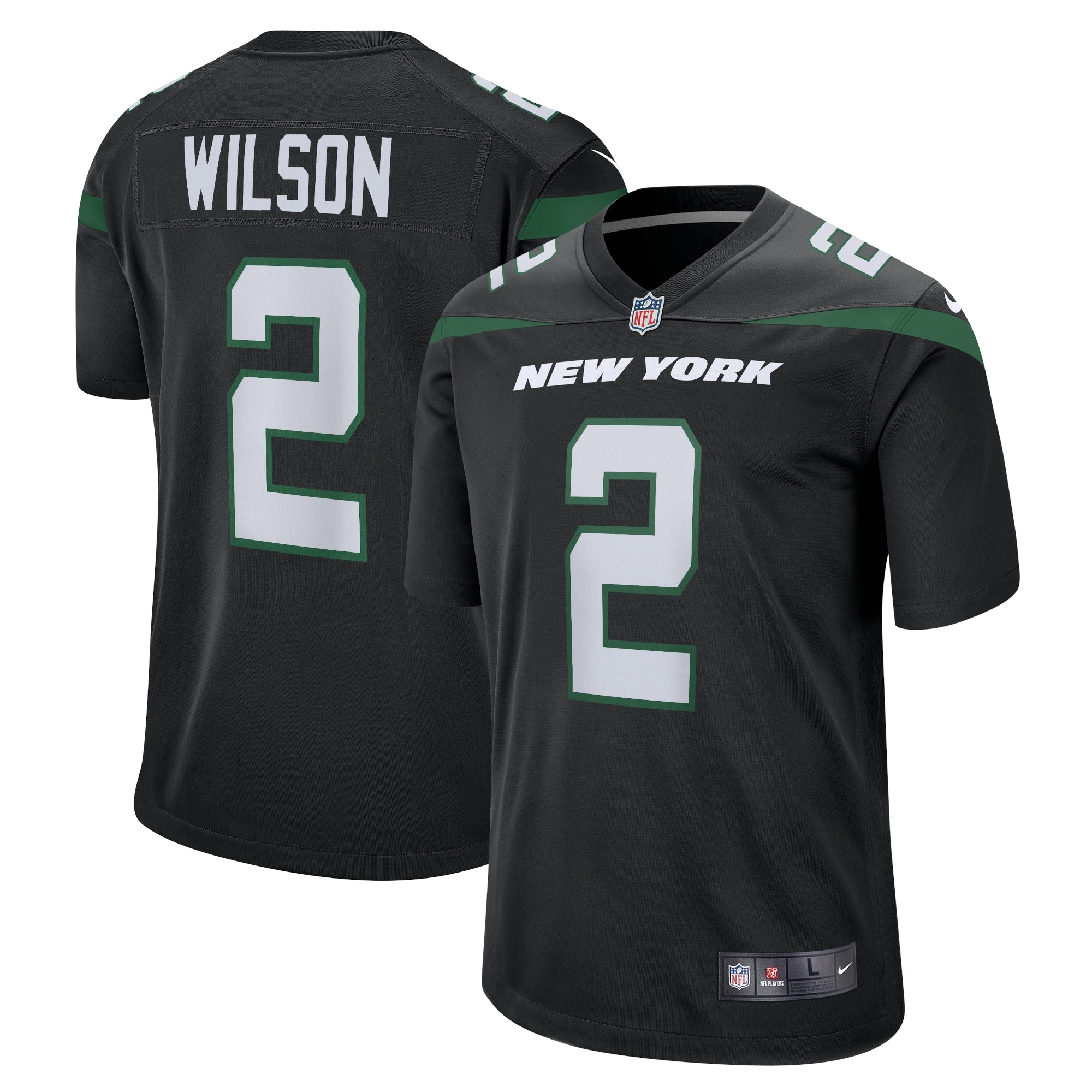 Zach Wilson New York Jets Nike Youth Game Jersey - Gotham Green/Black - Image 5